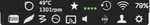 os x menu bar with many icons.